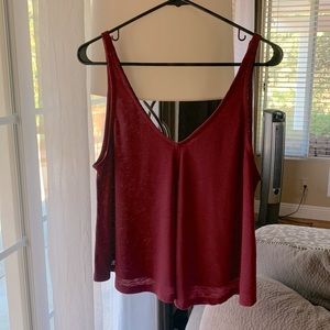 Free People Dani Tank, size small, in Sangria. Like new, warm and washed once.